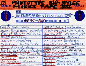 Prototype Bio-Stylee Mixxx Tape XVII
